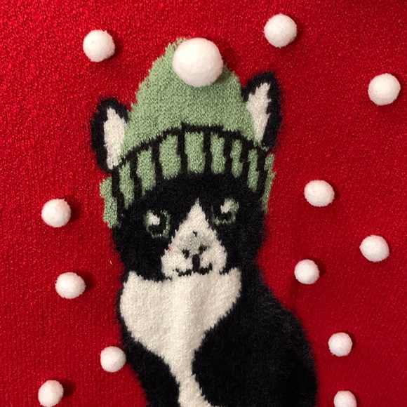 NWT Torrid Red Cat Christmas holiday sweater size 4 - Picture 4 of 7